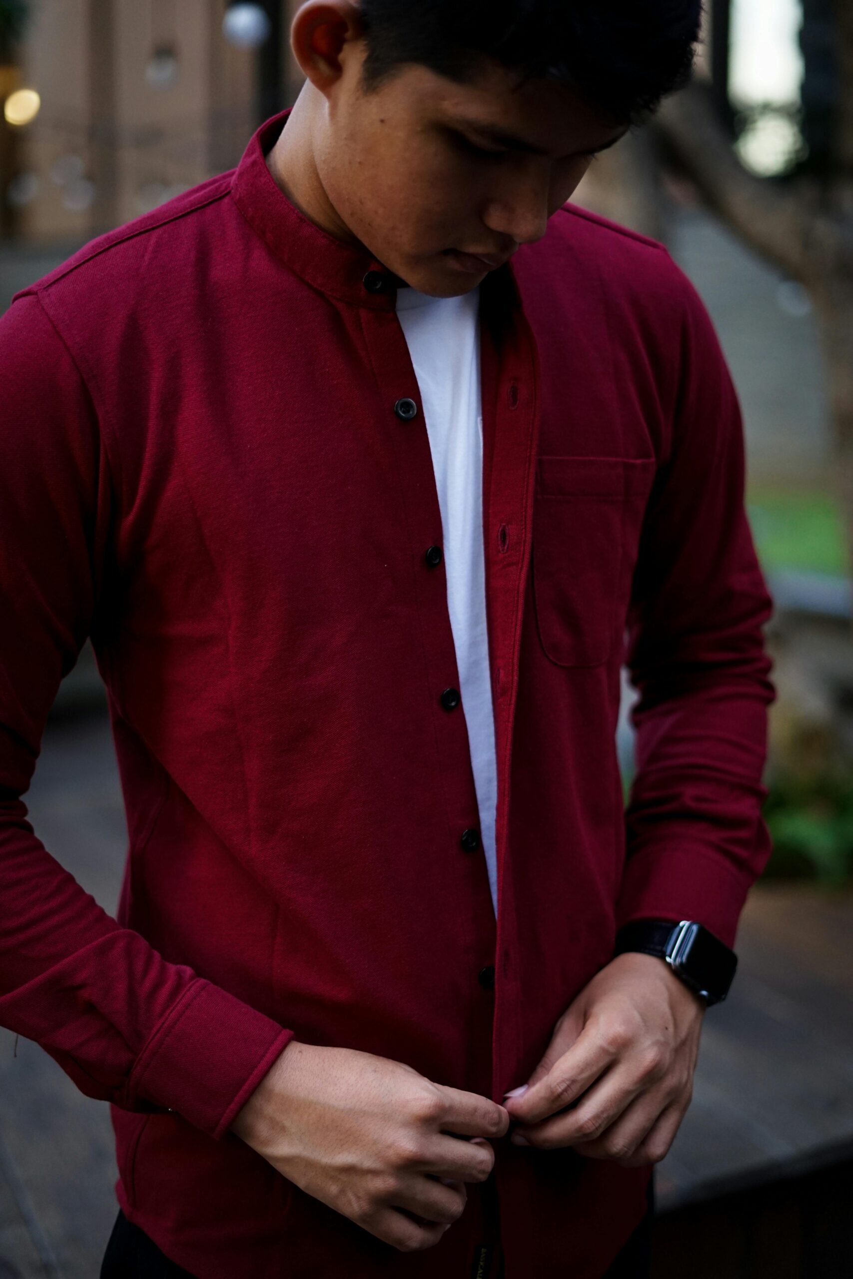 Men's Premium Casual Cotton Shirt - Long Sleeve Button Down - Image 2