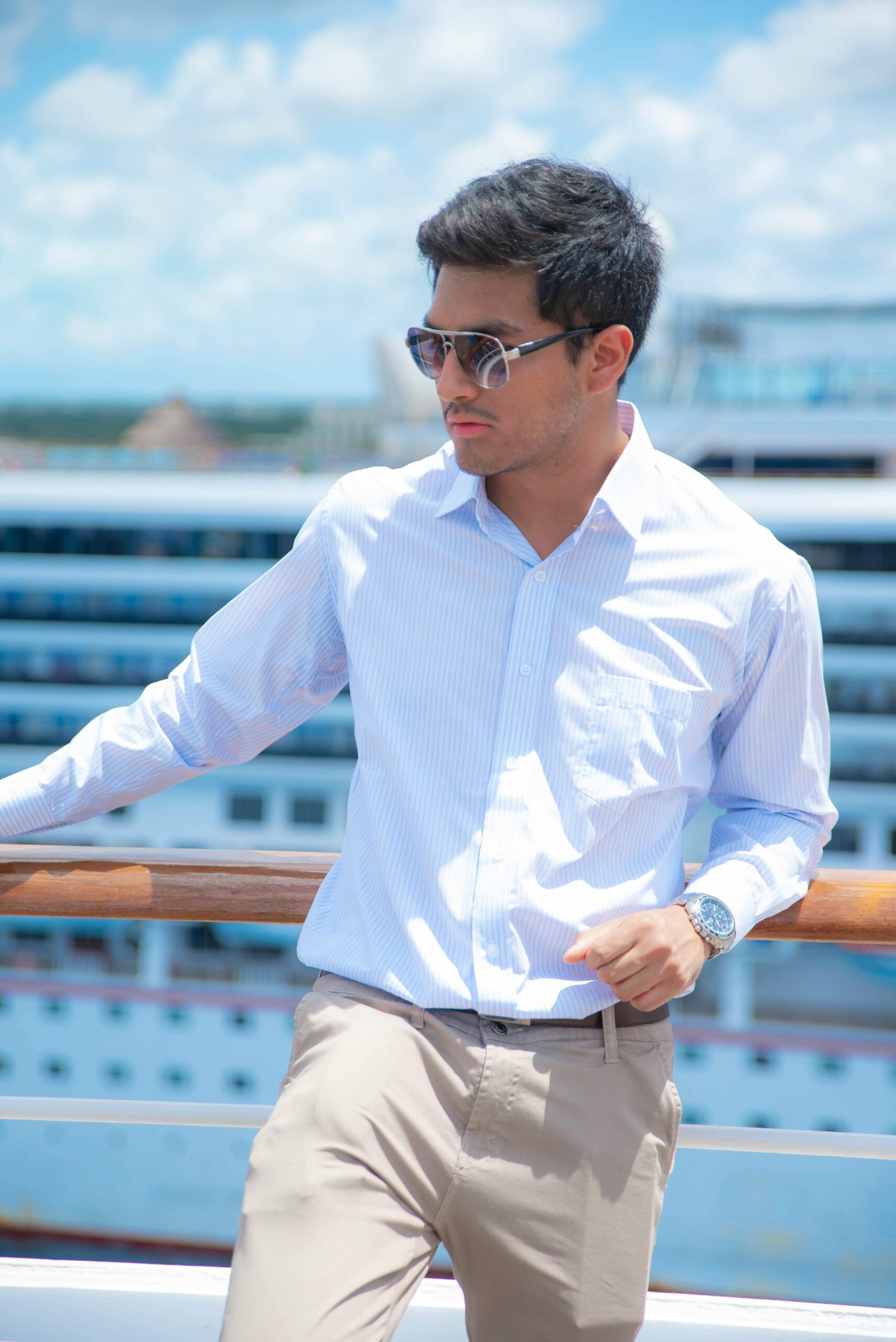 Men's Premium Casual Cotton Shirt - Long Sleeve Button Down - Image 3